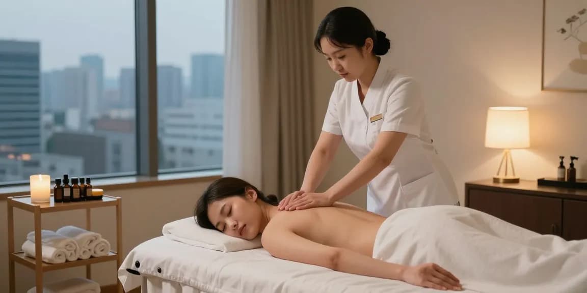 Experience 강남출장마사지 in a serene home environment, with a professional therapist providing a soothing massage.
