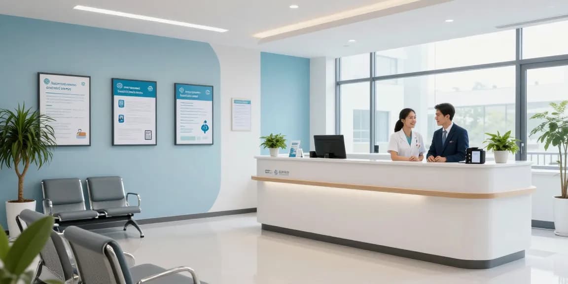 BL 555 healthcare services, patient care in modern clinic setting.
