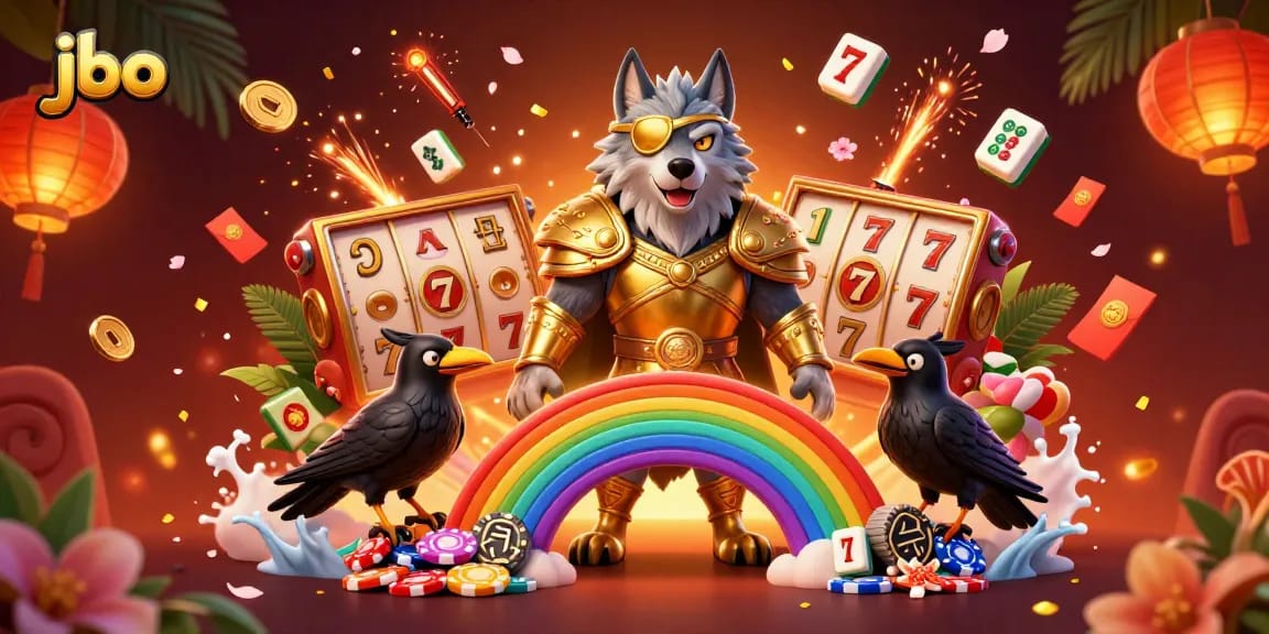 Experience thrilling gaming adventures with jbo’s vibrant 3D casino illustration featuring iconic Norse characters.
