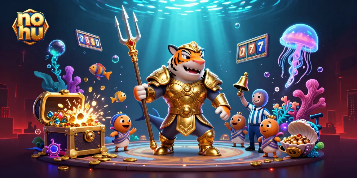 Spin the reels at no hu in an exciting underwater casino scene filled with treasures.